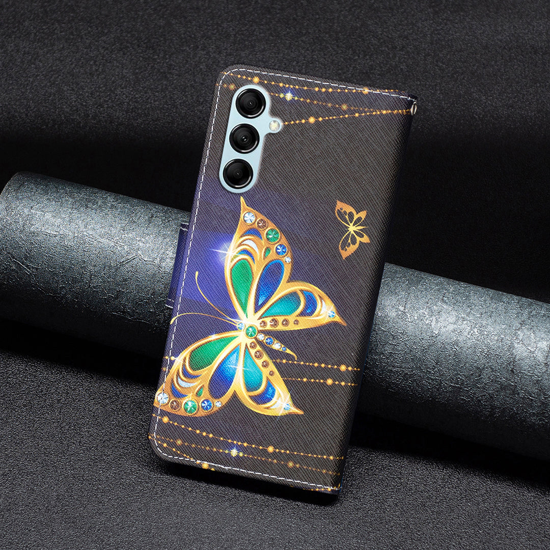 Til Samsung Galaxy M14 5G Læderstander Telefonetui Mønster Udskrivning Pung Telefon Cover Til Samsung Galaxy M14 5G Læderstander Telefonetui Mønster Udskrivning Pung Telefon Cover